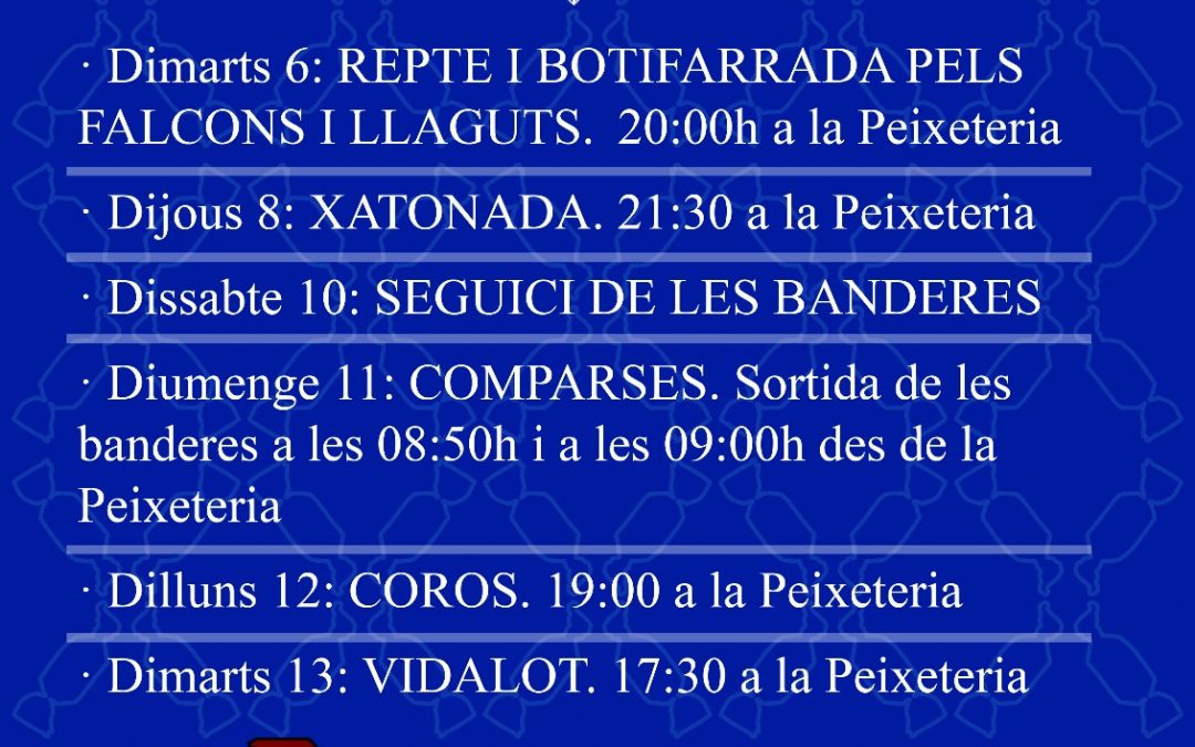 Programa d’actes del Carnaval 2018