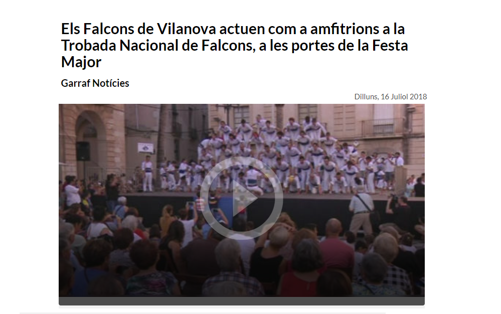 Crònica del Canal Blau de la XVII trobada Nacional de Falcons